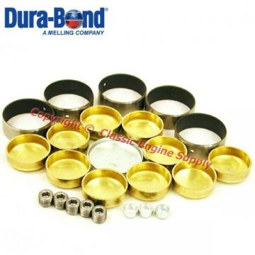 New Coated Performance Cam Bearings & Brass Freeze Plug Set sb Chevy 400